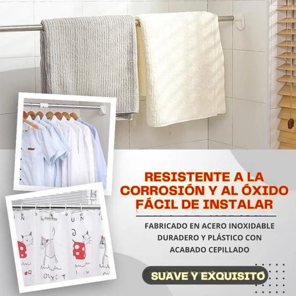 FlexiHang™ Barra Telescópica para Ropa – OFERTA 2 X 1 Hasta agotar stock